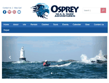 Tablet Screenshot of ospreyseakayak.com